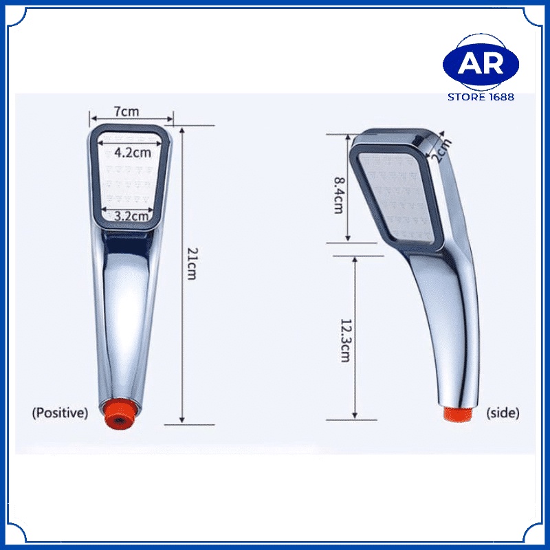 AR KEPALA SHOWER MANDI 300 LUBANG TEKANAN TINGGI / PANCURAN AERATOR HEAD FILTER SELANG