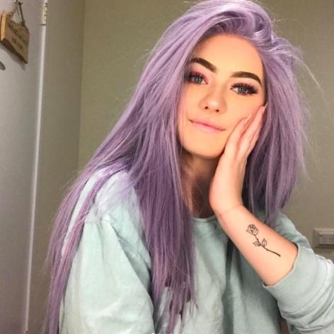 CHAOBEN LAVENDER PEWARNA CAT RAMBUT PASTEL UNGU .