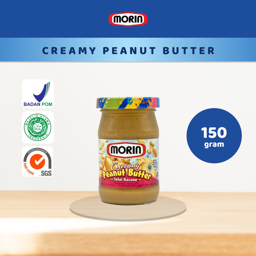 

Selai Morin Creamy Peanut Butter 150gr