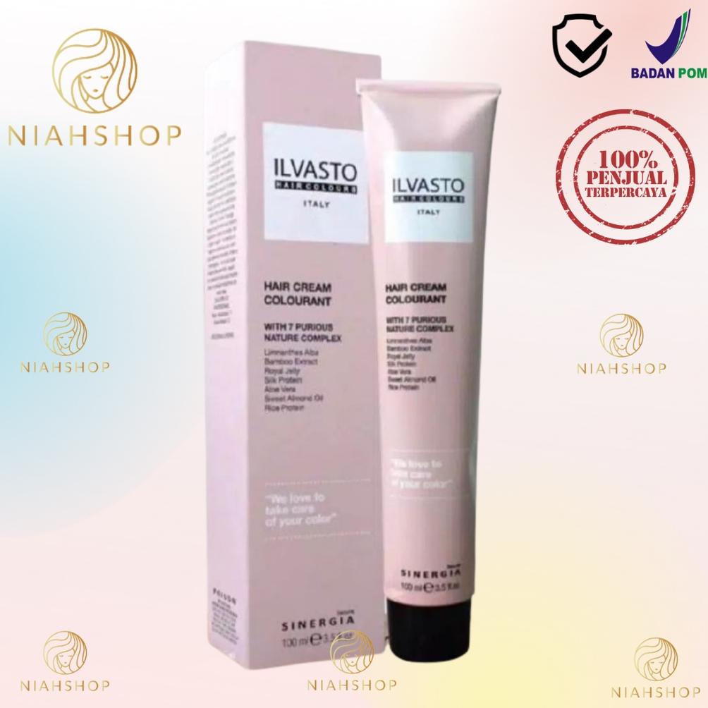 NEW HAIR COLOR ILVASTO 100MI/KEMASAN BARU PALING MURAH/ILVASTO CAT RAMBUT ILVASTO .
