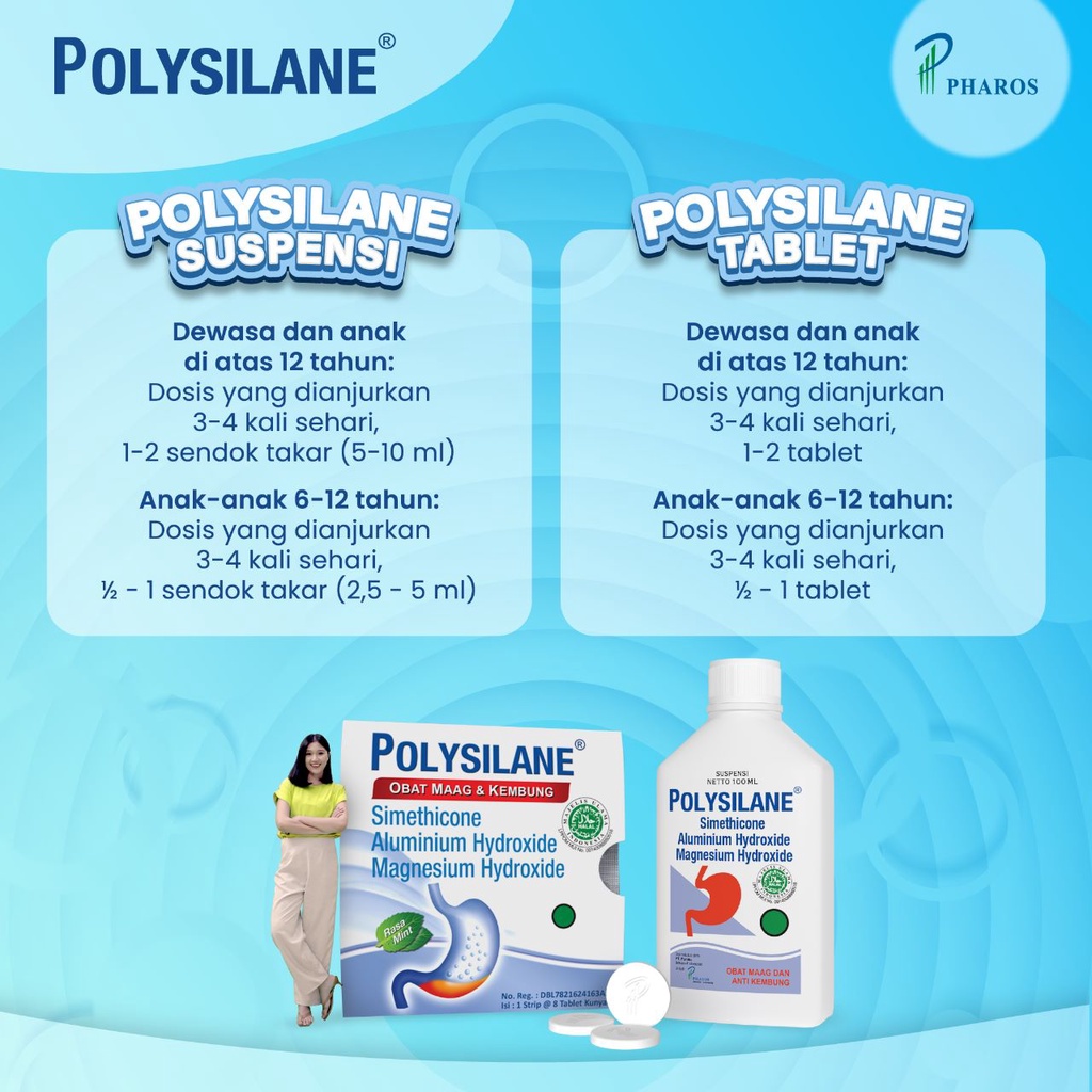 Polysilane 100 mL Sirup/Suspensi - Redakan Maag dan Kembung