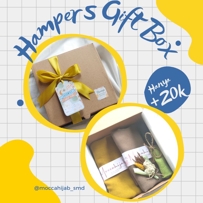 

hampers gift box isi jilbab