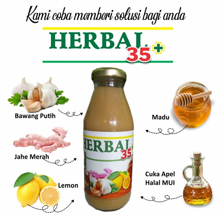 

Jus Pelangsing Jahe Merah Lemon Cuka Apel Bawang Putih Madu