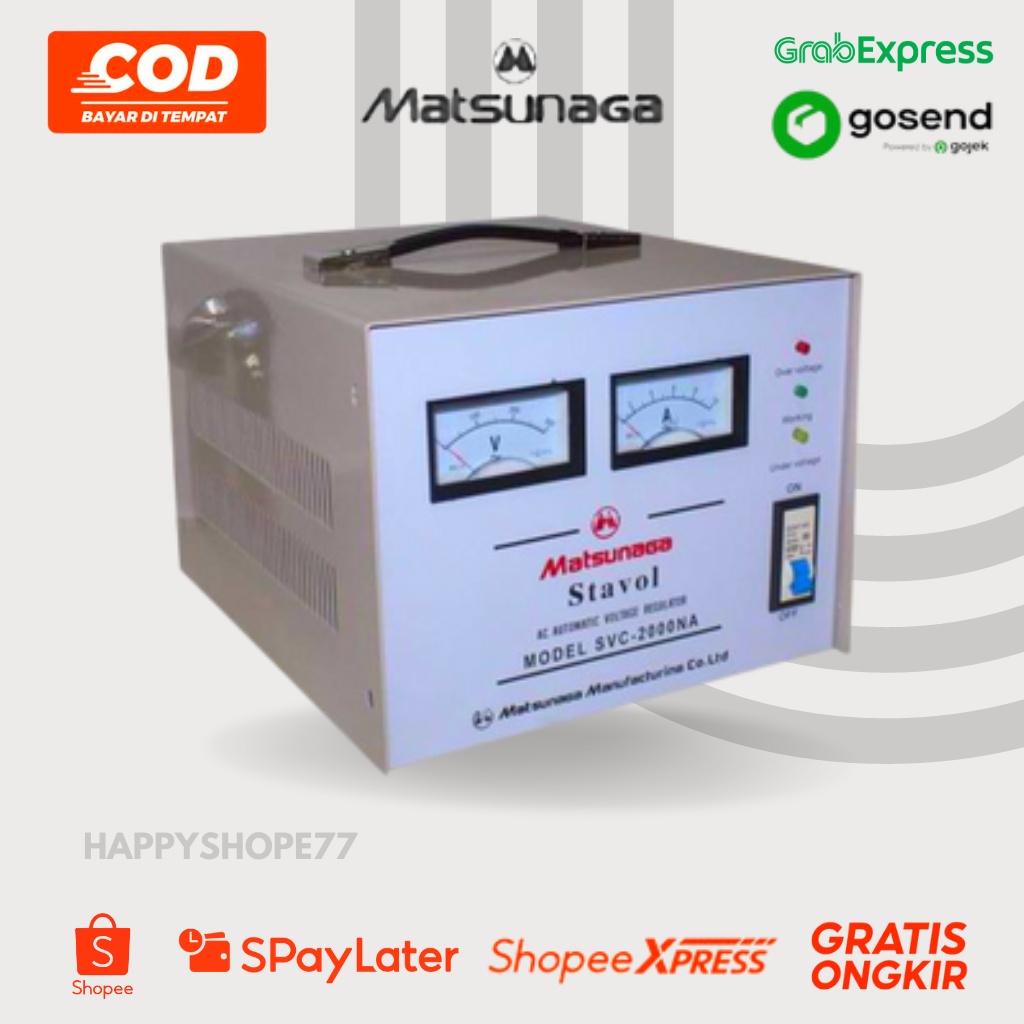Stabilizer Matsunaga Stavolt SVC 2000W SVC 2000VA MTS / 2000 Watt