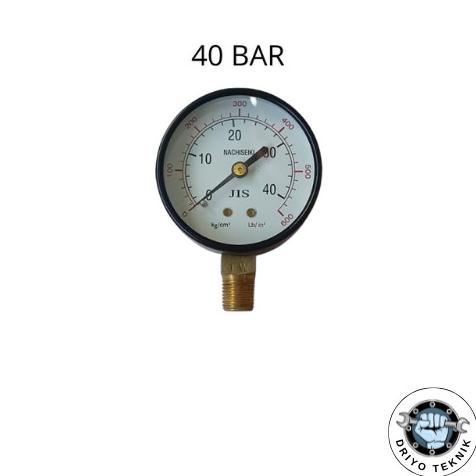 *****] NACHISEIKI PRESSURE GAUGE 40 BAR / MANOMETER / PENGUKUR TEKANAN UDARA