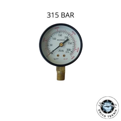 {{{{}}] NACHISEIKI PRESSURE GAUGE 315 BAR / PENGUKUR TEKANAN UDARA