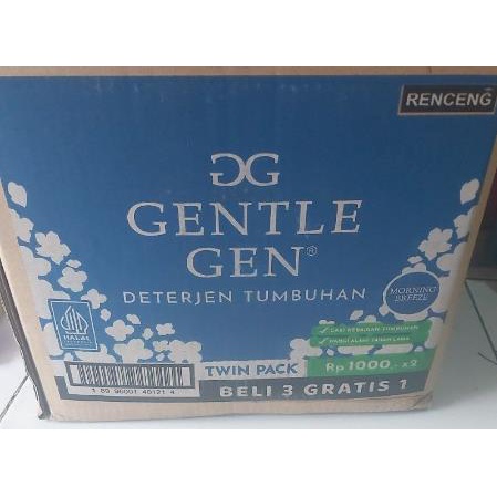 [PER RENCENG] * NCC * Gentle Gen Deterjen Wangi dan Lembut USDA Certified Biobased Product Detergen Cair Sachet