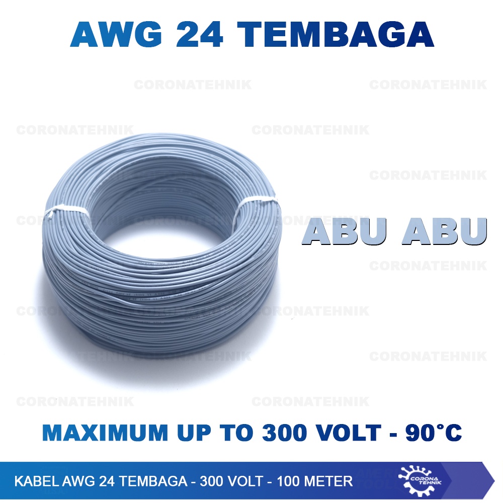Tembaga Putih ( 100 meter ) Kabel AWG 24