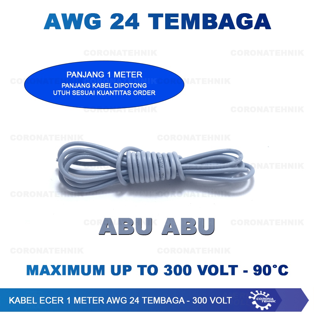 Serabut Putih @ 1 Meter Kabel Ecer AWG 24