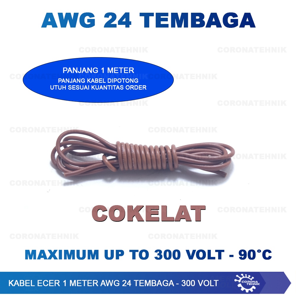 Serabut Putih @ 1 Meter Kabel Ecer AWG 24