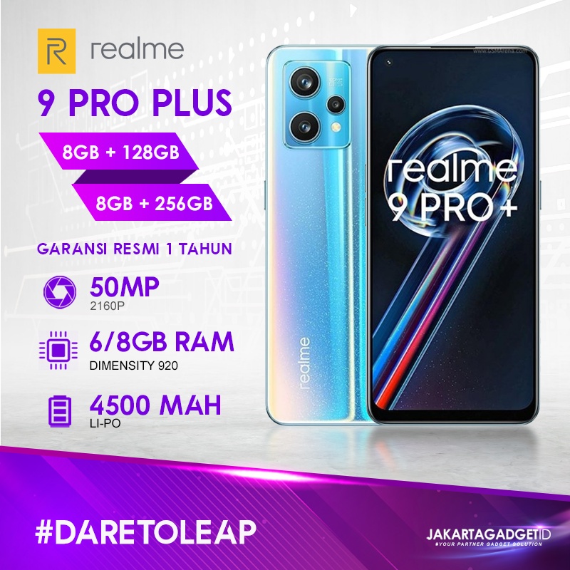 Realme 9 Pro Plus 8GB+256GB Garansi Resmi Realme 1 Tahun