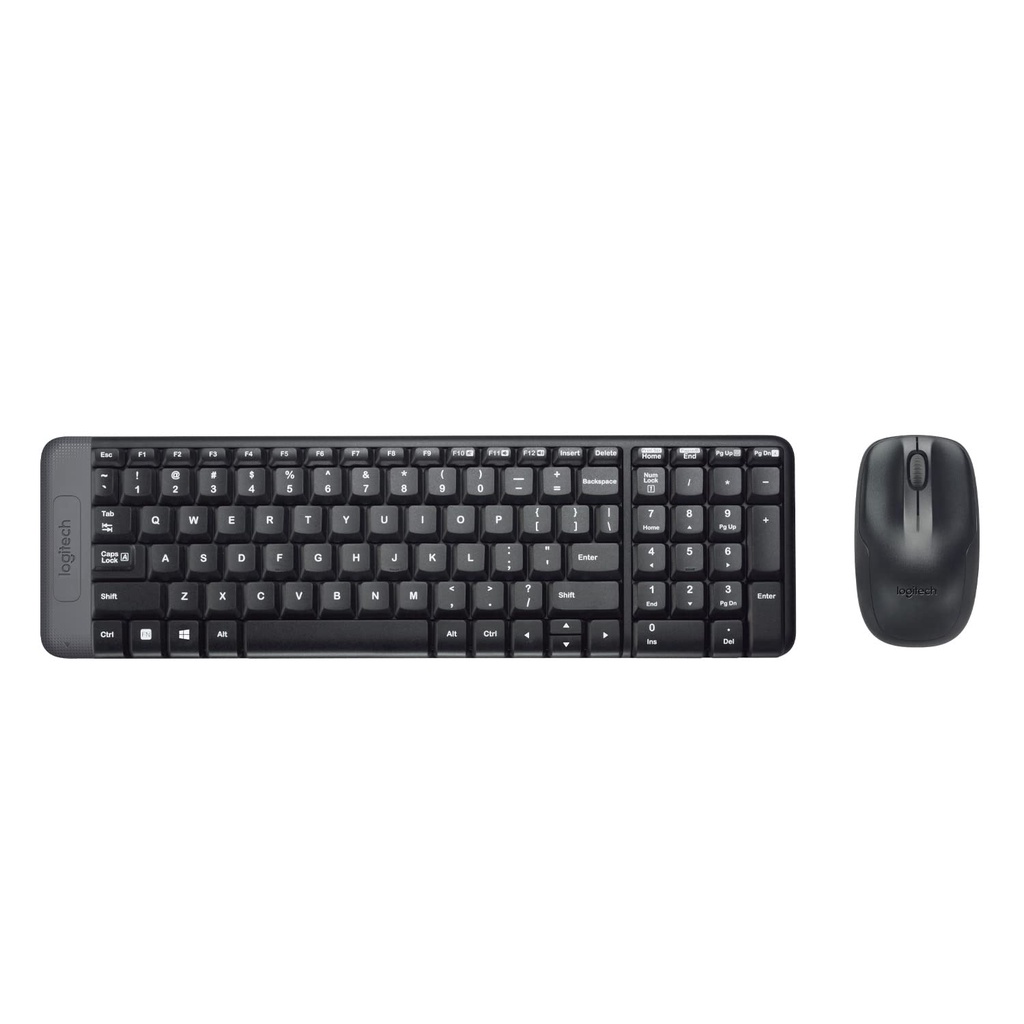 LOGITECH KEYBOARD MK215 Wireless Keyboard and Mouse Combo for Windows