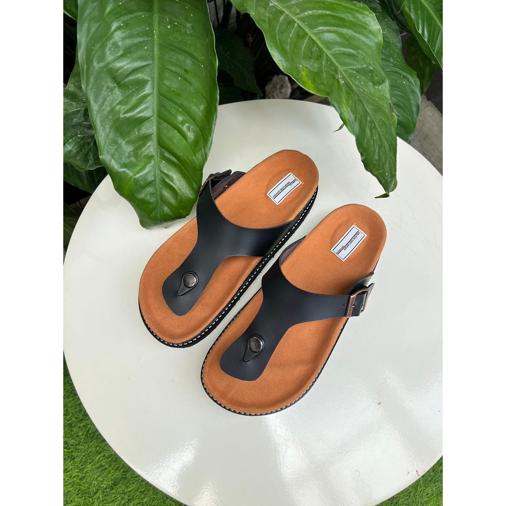 Sandal kasual pria/wanita volkerfootwear shaka black
