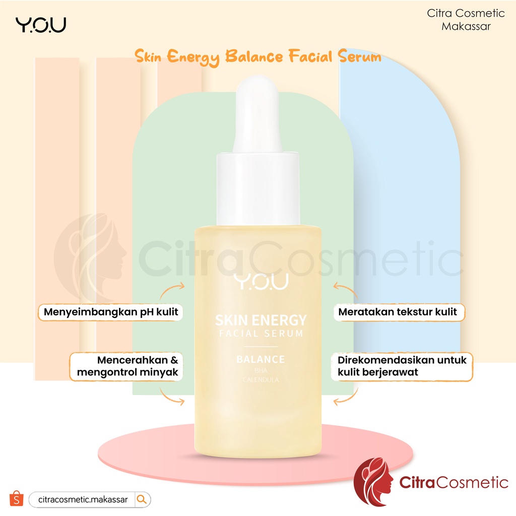 You Skin Energy Facial Serum Series | Balance | Brightening | Firm | Soothe