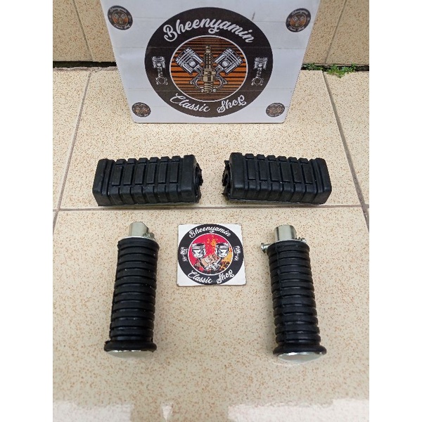 Karet Rubber Step Fostep Postep Footstep Bostep Depan dan Pijakan Injakan Belakang Yamaha Alfa Alfa2
