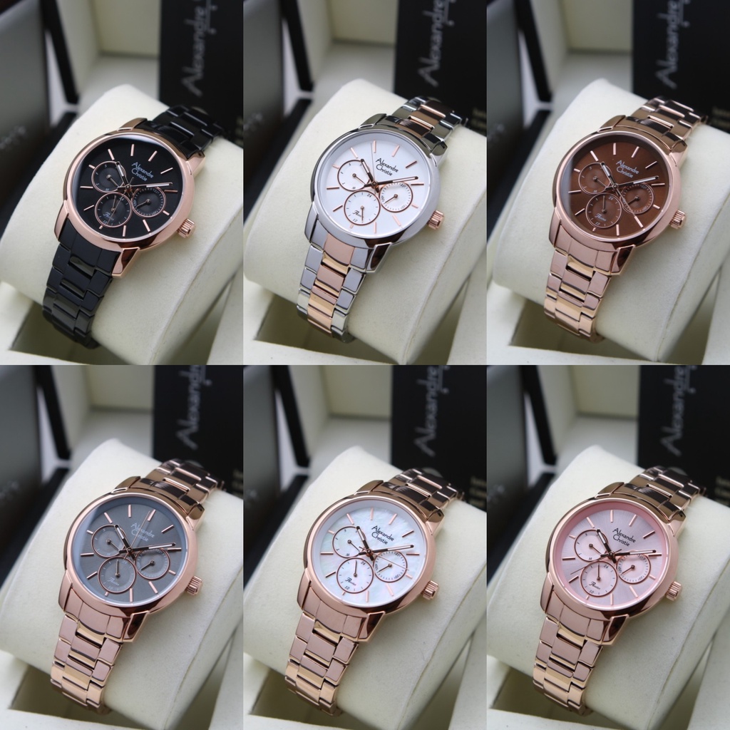ALEXANDRE CHRISTIE AC2A34 AC 2A34 BFB JAM TANGAN WANITA TERBARU ORIGINAL