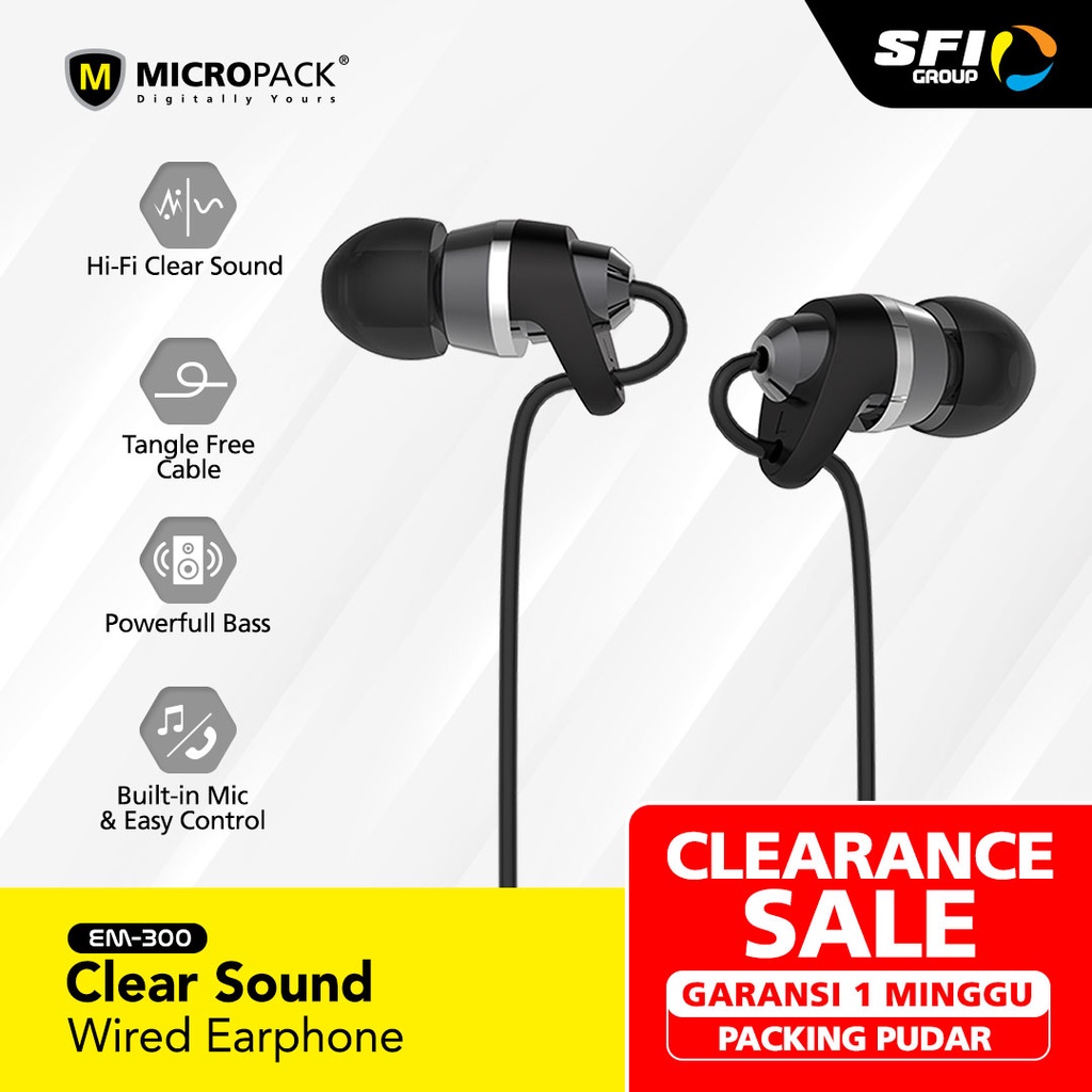 Micropack Earphone / Headset with Mic Series - EM-300