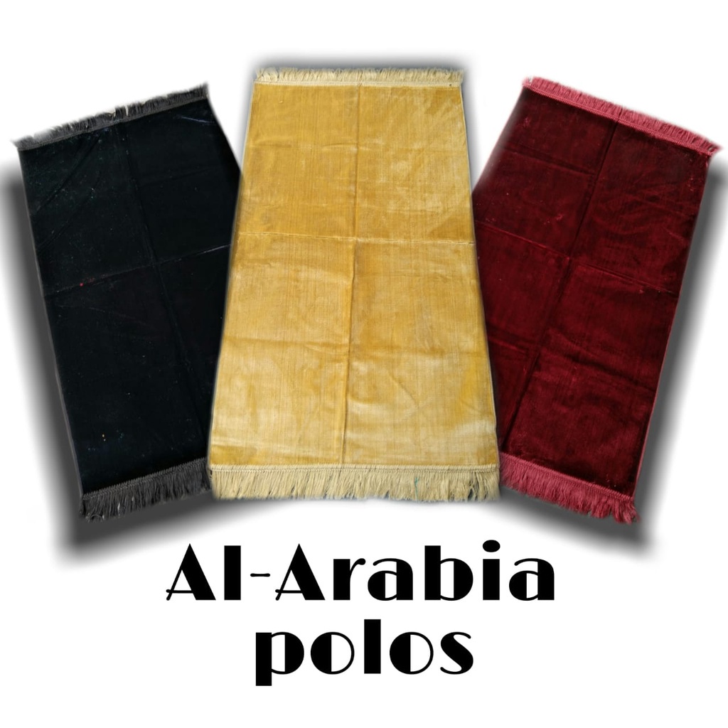 Sajadah Turkey Al Arabia Polos Ukuran 70X110 Sajadah Hitam Sajadah Tebal Made In Turkey