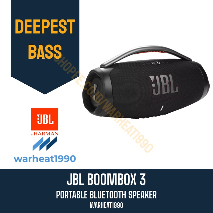 JBL Boombox 3 Portable Bluetooth Speaker Harman Kardon ORIGINAL