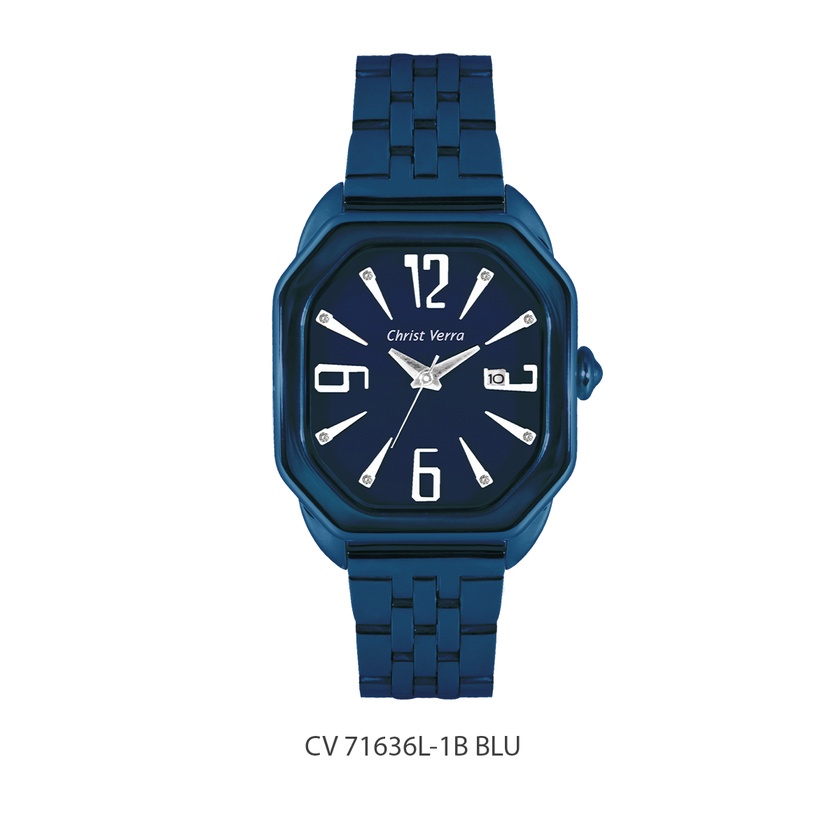 Jam Tangan Wanita Tali Rantai Christ Verra CV 71636L-1B BLU