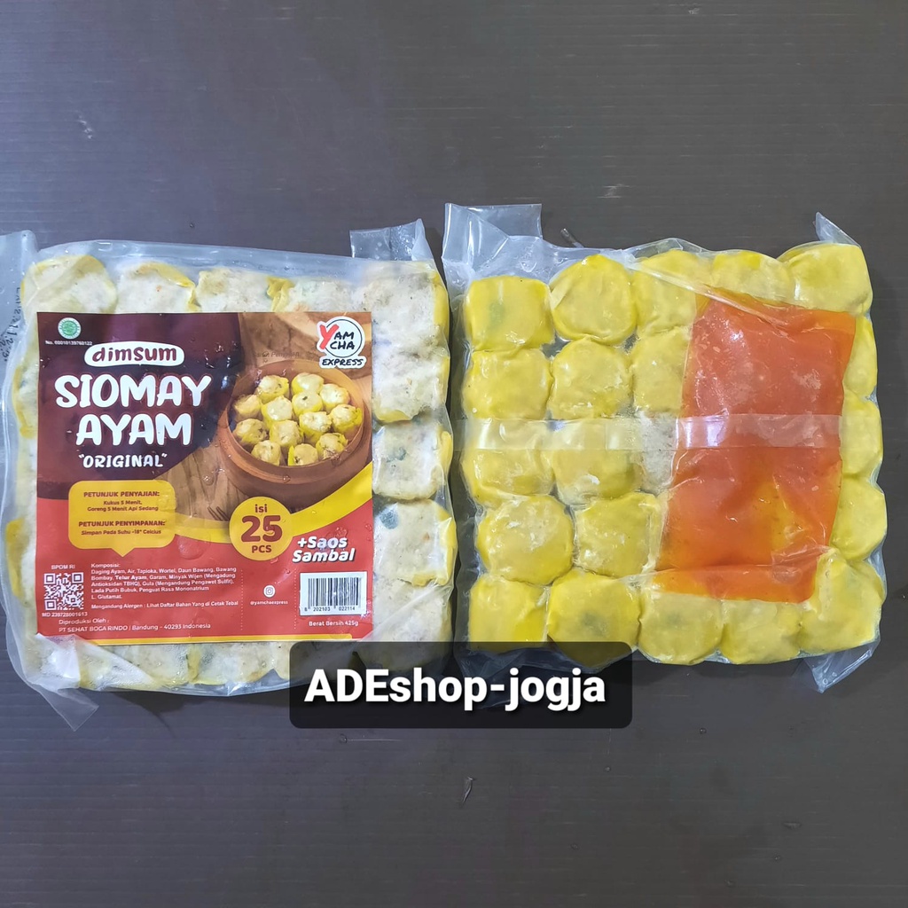 

dimsum siomay ayam yamcha isi 25 + saus sambal siomai 425 gr