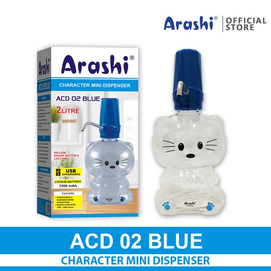 Dispenser Mini Portable Arashi ACD 02 Karakter / Galon Air Kecil 2L