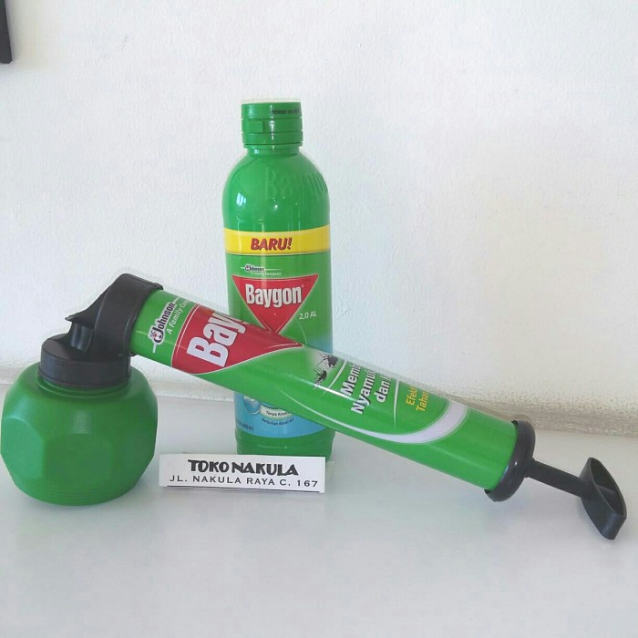 Baygon - Paket Semprotan Nyamuk Dan Baygon Cair Isi Ulang 400ml Botol