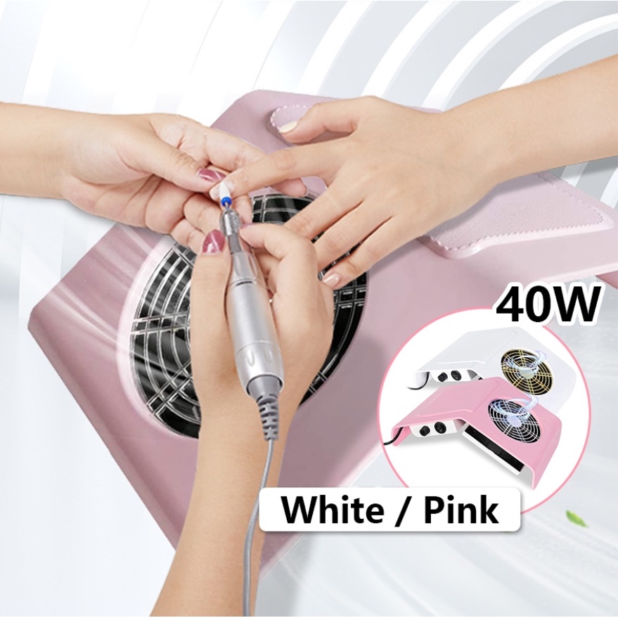 Nail Dust collector Expert NAIL ART Dust Vacuum Cleaner For UV Gel Polishing Nail Manicures Suction Debu Kuku Kutek Nail Dust Collector