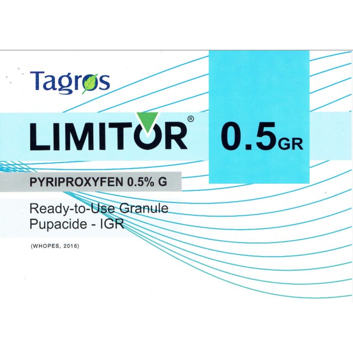 Larvasida Malaria IGR LIMITOR 0,5 GR Pyriproxyfen 0,5% Pack 1 kg