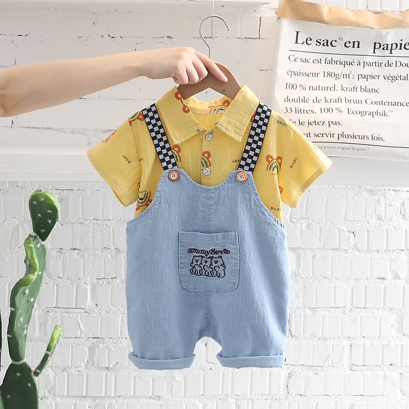 SETELAN OVERALL ANAK LAKI-LAKI /SET PAKAIAN ANAK LAKI-LAKI SKU0149