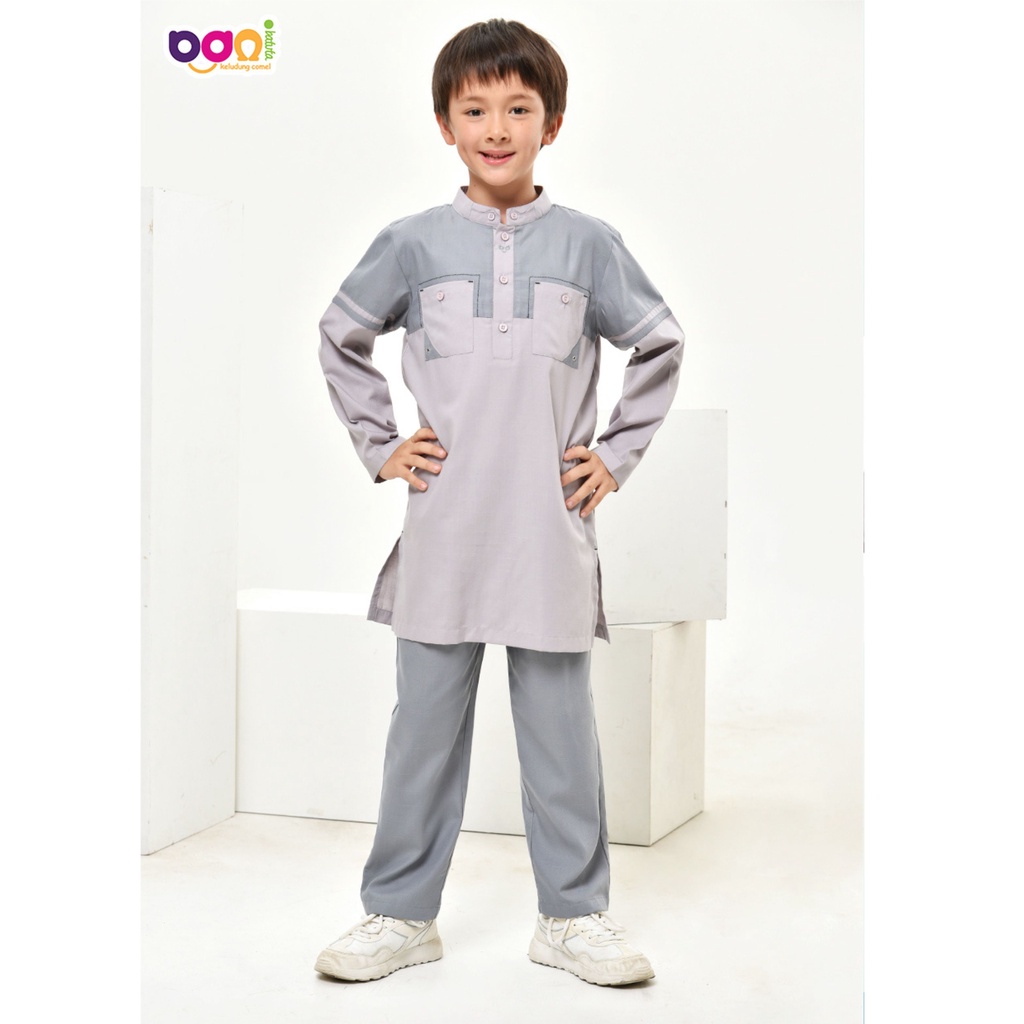 Setelan koko Jubah Anak Stelan Jukid Akhtar | Setalan jubah anak Akhtar | Jubah koko anak 1-6 thn| K