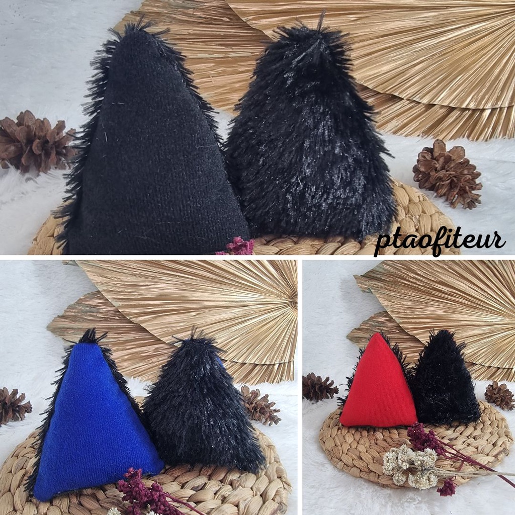 ❤ptaofiteur❤ Kuping kucing aksesoris helm / sepasang kuping kucing / aksesoris helm / kuping kucing 