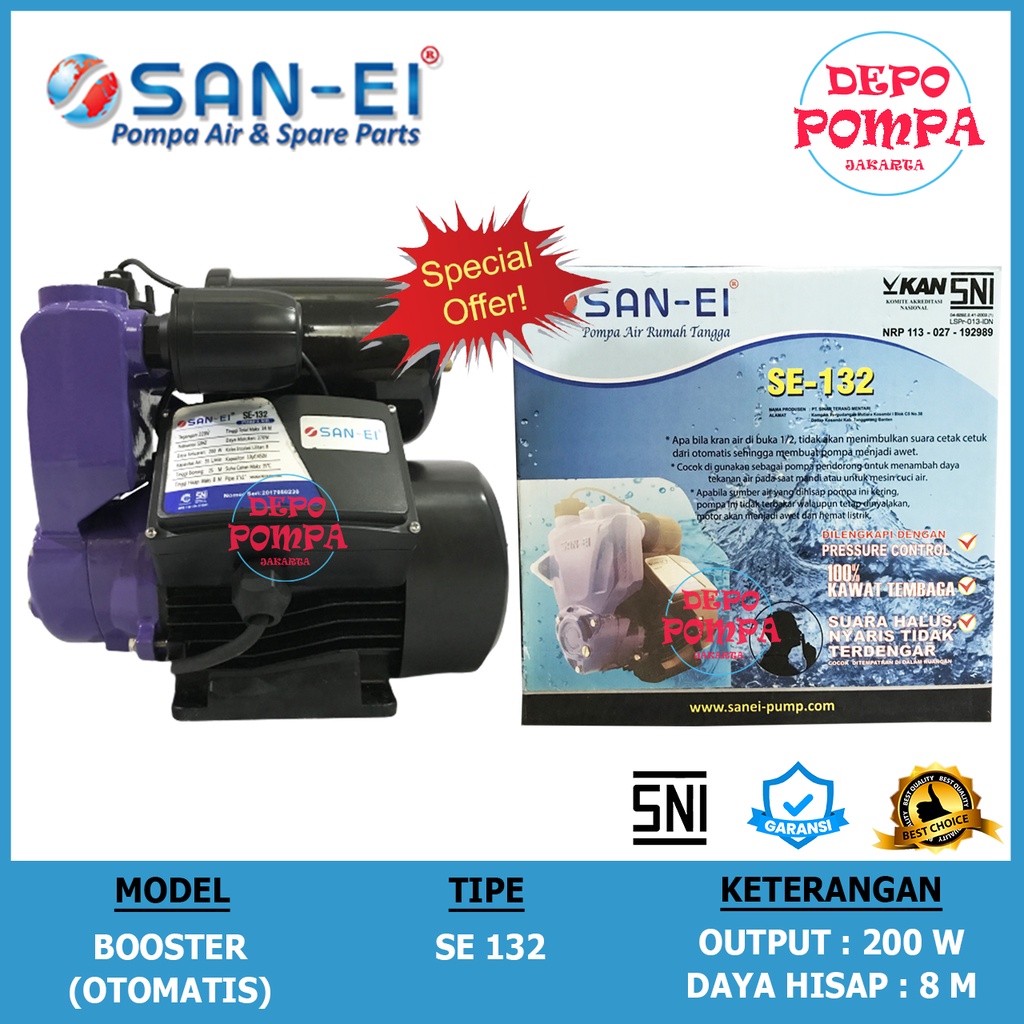 Pompa Air BOOSTER SAN EI 132 / Pompa Pendorong