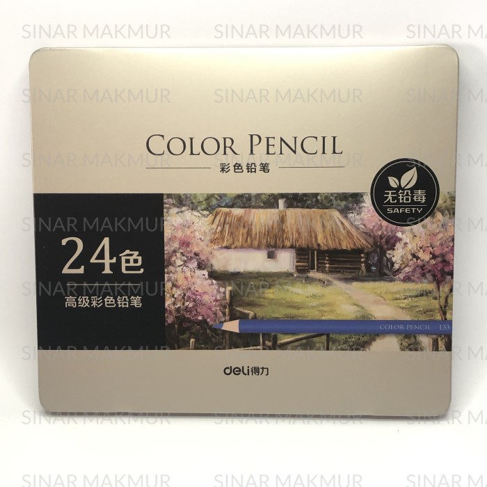 

Terlaris Color Pencil 24 Colors / Pensil Warna 24 Warna Deli 6565 (Set)