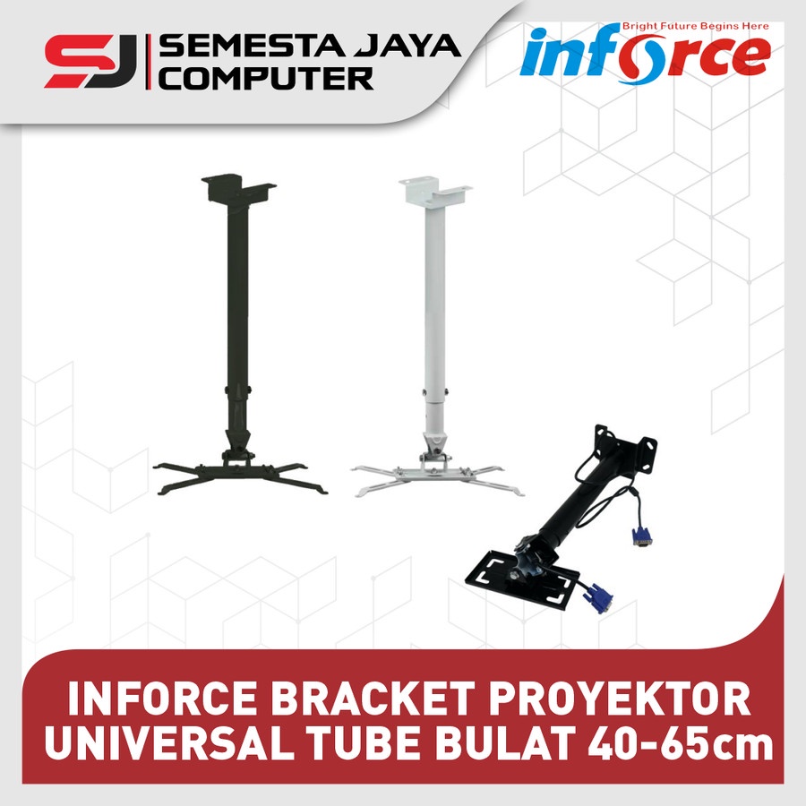 INFORCE BRACKET BRAKET PROJECTOR PROYEKTOR UNIVERSAL TUBE BULAT VGA 65