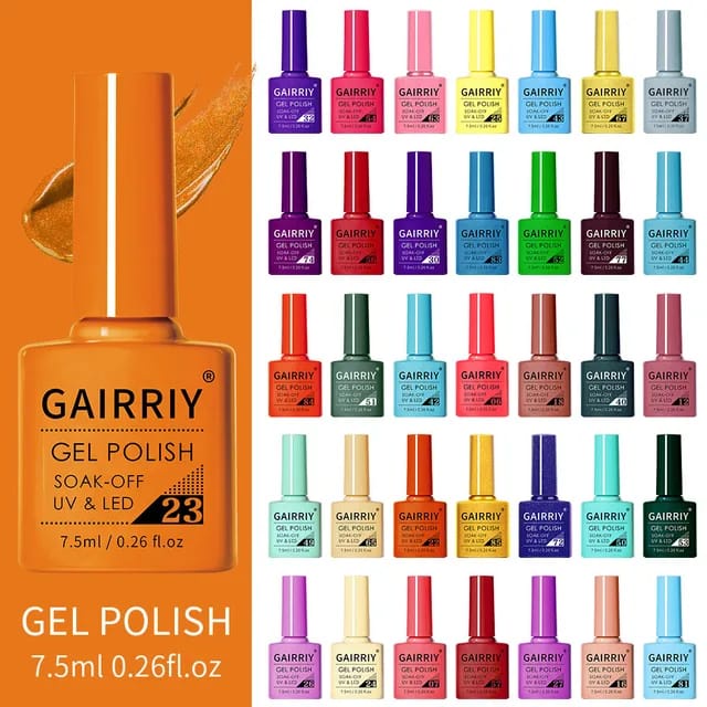 ~AB~ GAIRRIY 1-50 Gel Nail Polish UV LED Kutek Kuteks Cat Kuku Nail Art