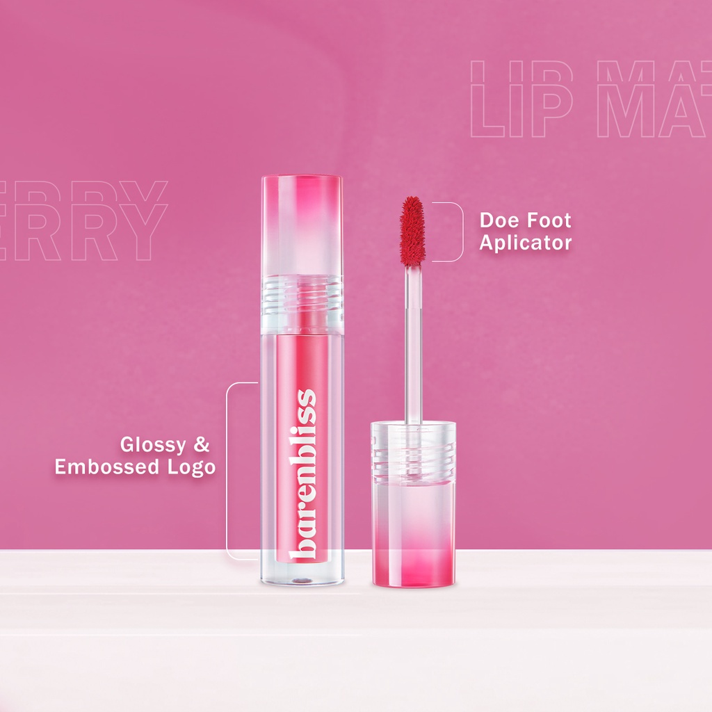 [BPOM] [100% ORI&amp;READY]BNB barenbliss Berry Makes Comfort Lip Cream Korea Liquid Lipstik「24H Moisturizing」