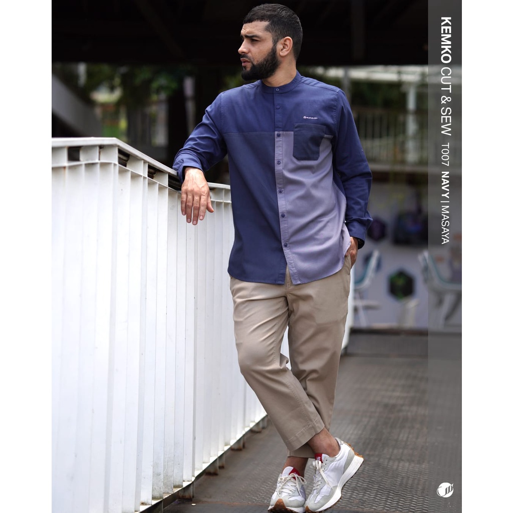 SAMASE KEMKO CUT & SEW T007 Lengan Panjang Pakaian Muslim Pria Dewasa Samase Official