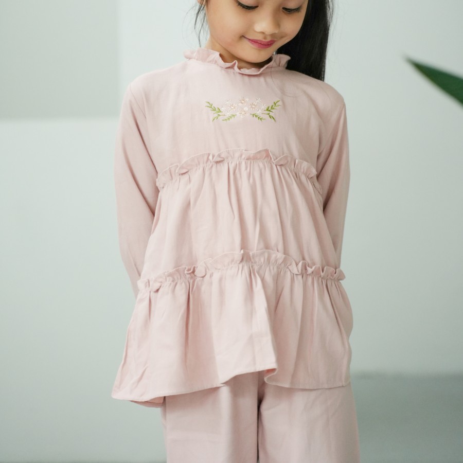 Mooi MAIRA TUNIK SET Raya Collection / Setelan Anak Perempuan / Tunik Anak Perempuan