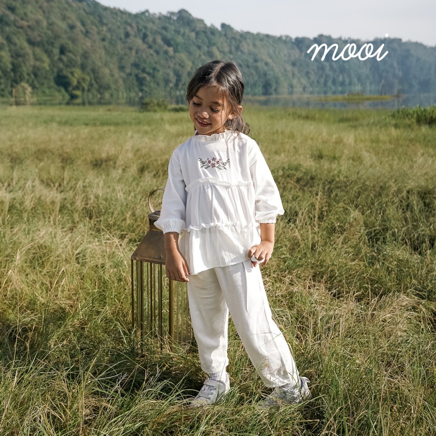 Mooi MAIRA TUNIK SET Raya Collection / Setelan Anak Perempuan / Tunik Anak Perempuan