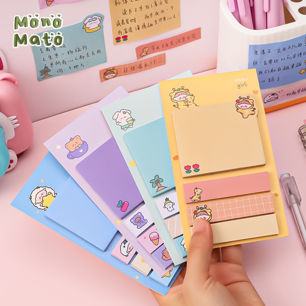 

MONOMATO.ID - CUTE MEMO STICKY NOTE LOVELY ANIMAL EDITION