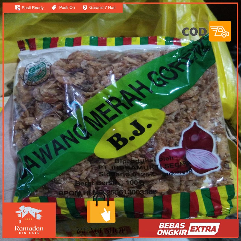 

BAWANG MERAH GORENG/BAWANG GORENG BJ 100 GR