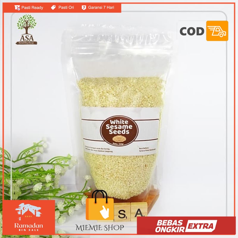 

White Sesame Seeds 250 gram / Biji Wijen Putih