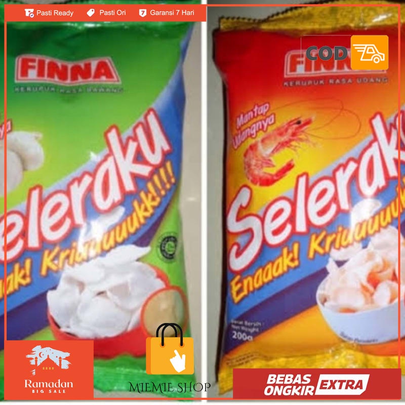

kerupuk udang 200gr kerupuk bawang 200gr kerupuk seleraku 200gr finna - bawang