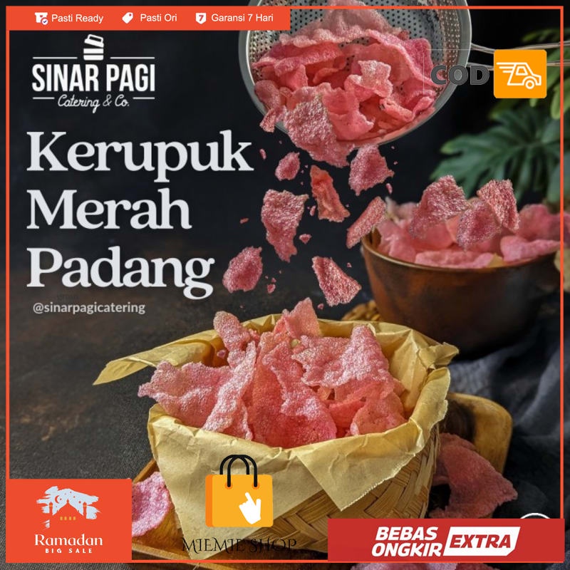 

Kerupuk Merah Padang Siap Makan