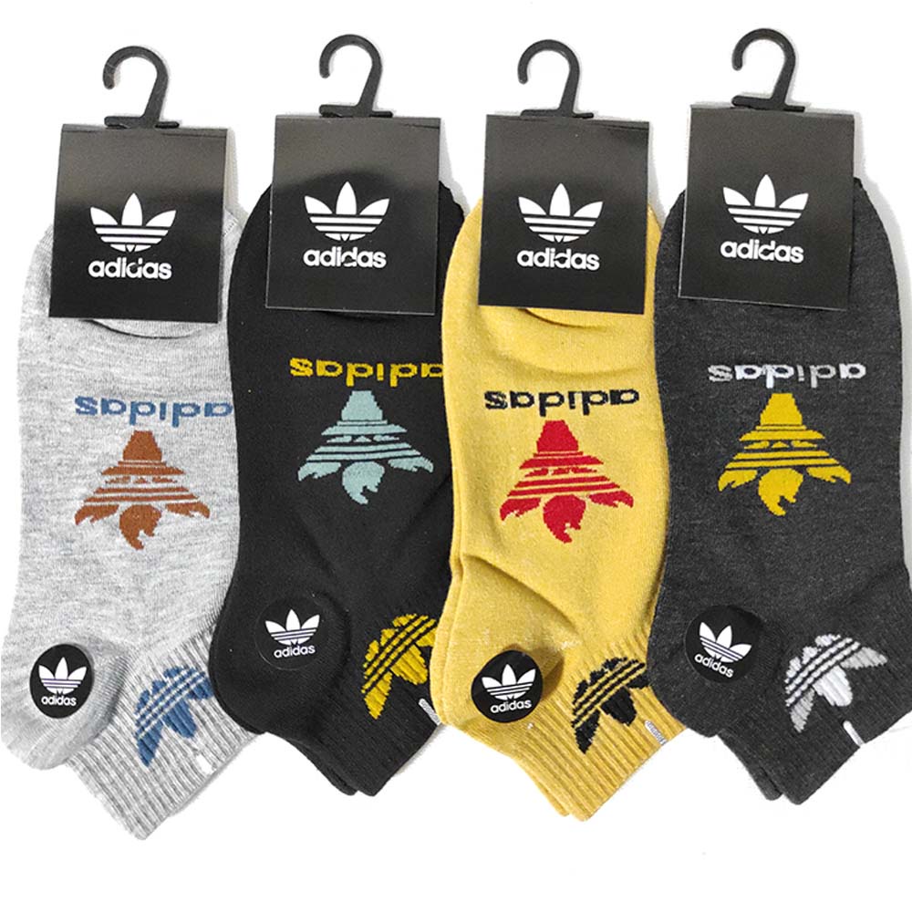 Kaos kaki sport mata kaki motif Adidas