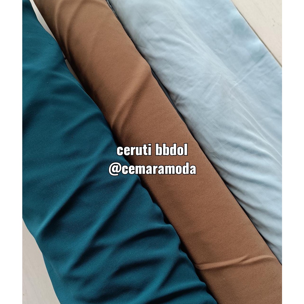 Kain Ceruti Babydoll Bahan PER 0.5meter / Ceruty Cerutty Cerutti Cerruti Seruty Seruti Baby Doll / kain gamis kerudung instant hijab instan jilbab pasminah segitiga Part2