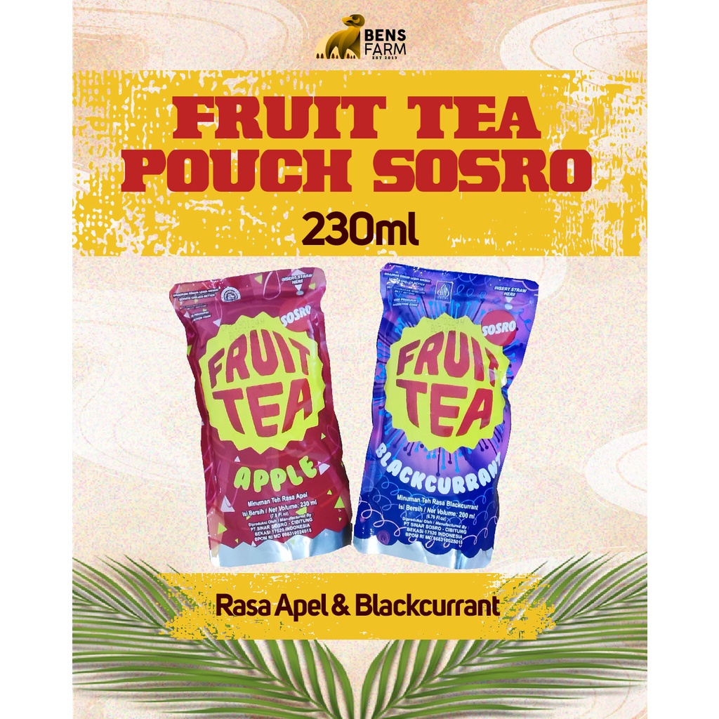 

Fruit Tea Pouch Sosro 230ml