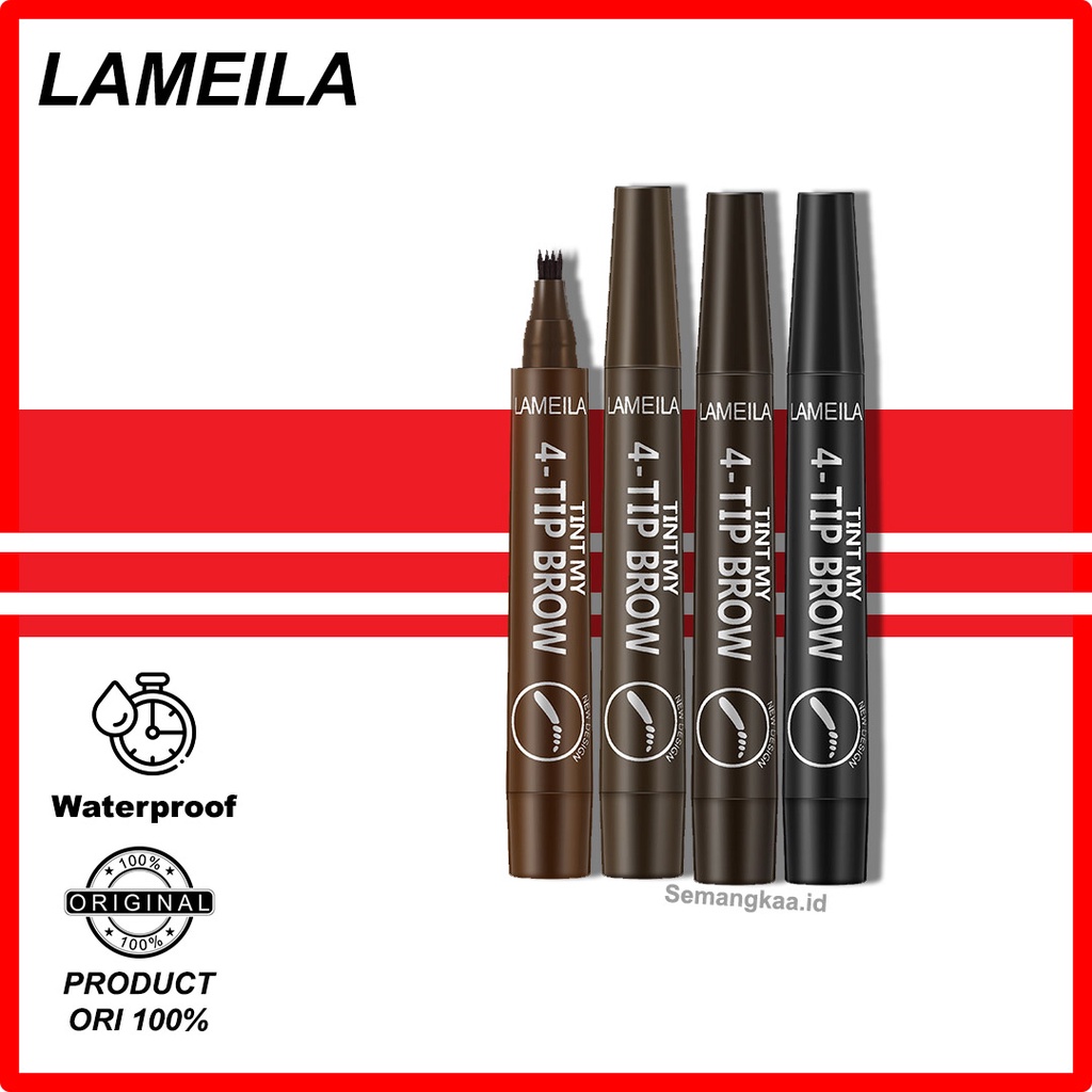 Lameila Eyebrow Waterproof Natural alis pen Eye Brow Tint Fork Tip Long Lasting LA068