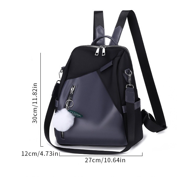 TAS RANSEL WANITA REMAJA KEKINIAN MURAH BACKPACK CEWEK GENDONG PUNGGUNG SEKOLAH PREMIUM KOREA ANTI AIR IMPORT HITAM KULIAH KERJA SIMPLE LUCU BATAM FASHION CROCELA TA759B5